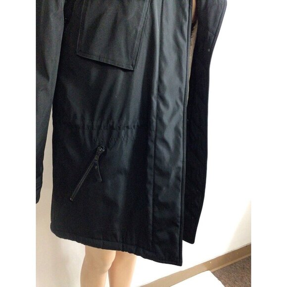 S13 New York Coat Jacket Faux Fur Trim Womens Medium - Picture 4 of 12